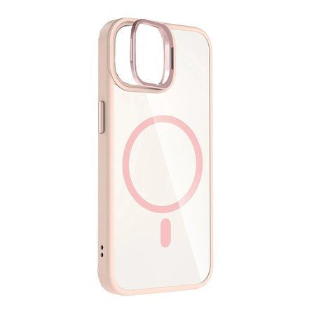 Joko  İphone 11 Remim Lensli Magsafe Standlı Kapak - Pembe