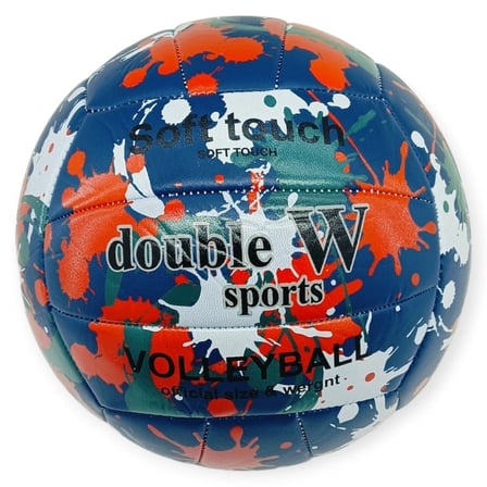 Voleybol Topu Splash Desenli Touch Dikişli 280 gr - Lacivert - 1 ADET