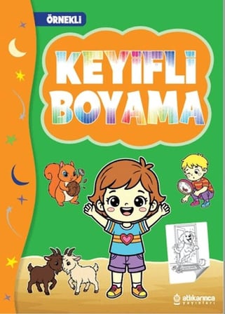 Kapsulavm Keyifli Boyama Kitabı Örnekli 48 Sayfa Karton Kapak