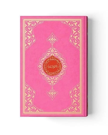 2 Renkli Pembe Rahle Boy Kur'An-I Kerim
