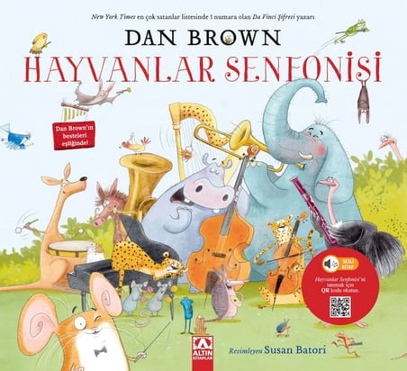 KAPSULAVM Hayvanlar Senfonisi Çocuk Kitabı Dan Brown Karton Kapak Sesli Kitap Karekodlu