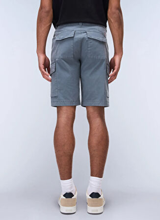 Napapijri NP0A4HOSG1Y1-N-HORTON Gri Normal Bel Regular Fit Erkek Şort