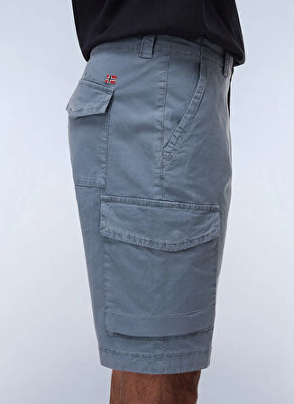 Napapijri NP0A4HOSG1Y1-N-HORTON Gri Normal Bel Regular Fit Erkek Şort