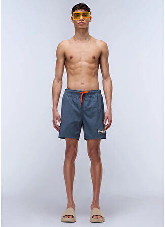 Napapijri NP0A4IBKG1Y1-V-BOX LOGO Gri Regular Fit Erkek Şort Mayo
