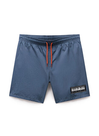 Napapijri NP0A4IBKG1Y1-V-BOX LOGO Gri Regular Fit Erkek Şort Mayo