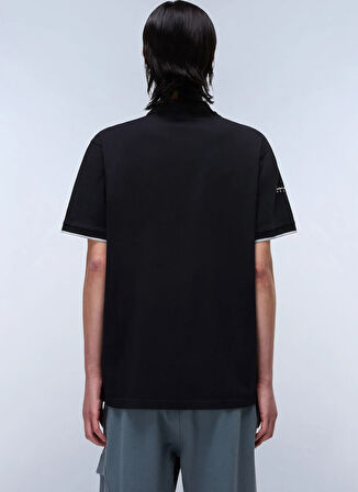 Napapijri NP0A4IDA0411-E-BADGE SUM Siyah Relaxed Erkek T-Shirt