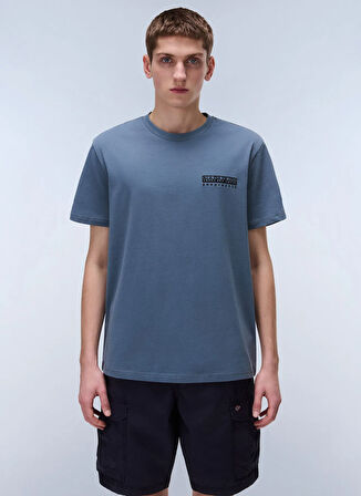 Napapijri NP0A4ILXG1Y1-S-VIGNONI BACK SS Gri Relaxed Erkek T-Shirt