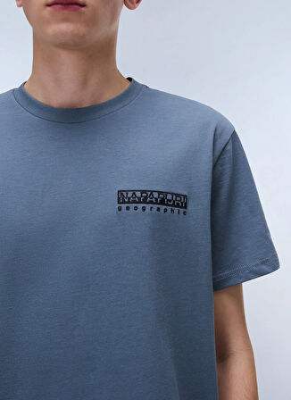 Napapijri NP0A4ILXG1Y1-S-VIGNONI BACK SS Gri Relaxed Erkek T-Shirt