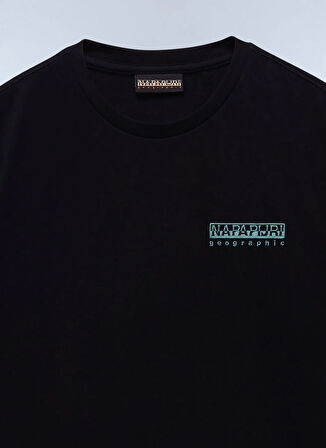 Napapijri NP0A4ILX9411-S-VIGNONI BACK SS Siyah Relaxed Erkek T-Shirt