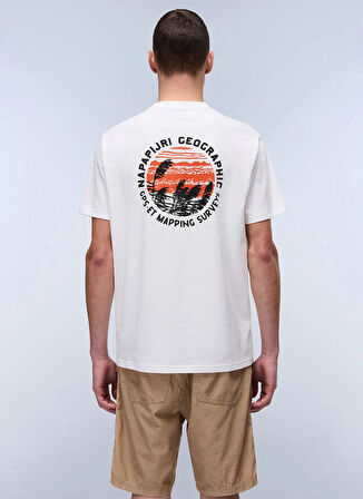 Napapijri NP0A4ILX2061-S-VIGNONI BACK SS Beyaz Relaxed Erkek T-Shirt