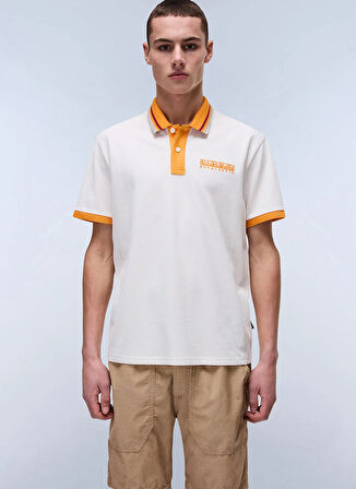 Napapijri NP0A4ILYN1A1-E-MURLO SS Beyaz Relaxed Erkek T-Shirt