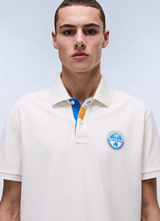 Napapijri NP0A4ID3N1A1-E-CLANIS SS Beyaz Relaxed Erkek T-Shirt