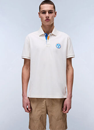 Napapijri NP0A4ID3N1A1-E-CLANIS SS Beyaz Relaxed Erkek T-Shirt