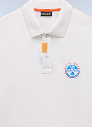 Napapijri NP0A4ID3N1A1-E-CLANIS SS Beyaz Relaxed Erkek T-Shirt