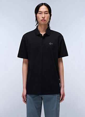 Napapijri NP0A4IDC9411-E-SORANO SS Siyah Relaxed Erkek T-Shirt