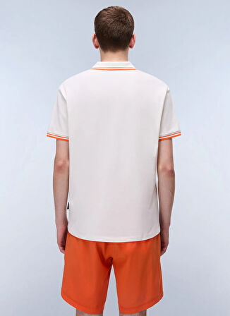 Napapijri NP0A4ID5N1A1-E-MACAS SS 1 Beyaz Relaxed Erkek T-Shirt