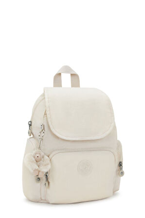 Kadın City Zip Mini Basic Sırt Çantası - Bej | undefined