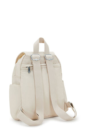 Kadın City Zip Mini Basic Sırt Çantası - Bej | undefined