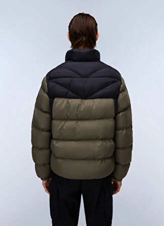 Napapijri NP0A88V3G0A1-A-MOLVENO STAND Yeşil Düz Erkek Mont