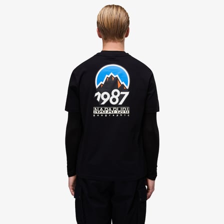 Napapijri S-Montepiana Erkek Siyah T-Shirt