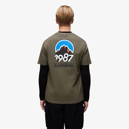 Napapijri S-Montepiana Erkek Yeşil T-Shirt