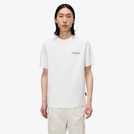 Napapijri S-Guide Erkek Beyaz T-Shirt