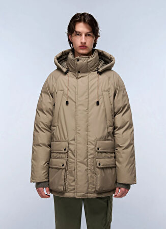 Napapijri NP0A88YWN1T1-A-GAIL PARKA Kahve Düz Erkek Mont