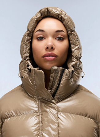 Napapijri NP0A4HZ5N1T1-A-GLANE W Kahve Düz Kadın Mont