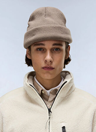 Napapijri NP0A88SYN1J1-T-DELBIOS Bej Fermuarlı Yaka Standart Düz Erkek Sweatshırt