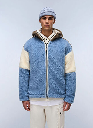 Napapijri NP0A88YIMQS1-T-TIRES FZH Çok Renkli Fermuarlı Yaka Standart Blok Desenli Erkek Sweatshırt