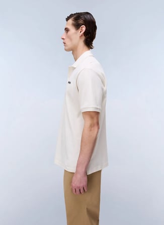 Napapijri E-SMALL BOX SS-NP0A88TQN1J1 Bej Erkek Polo T-Shirt