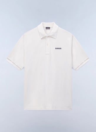 Napapijri E-SMALL BOX SS-NP0A88TQN1J1 Bej Erkek Polo T-Shirt