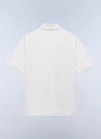 Napapijri E-SMALL BOX SS-NP0A88TQN1J1 Bej Erkek Polo T-Shirt