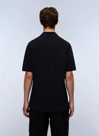 Napapijri E-SMALL BOX SS-NP0A88TQ9411 Siyah Erkek Polo T-Shirt