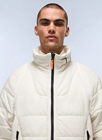 Napapijri NP0A88YQN1J1-A-BIEZ MODULAR PUF Bej Düz Erkek Mont