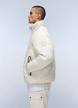 Napapijri NP0A88YQN1J1-A-BIEZ MODULAR PUF Bej Düz Erkek Mont