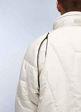 Napapijri NP0A88YQN1J1-A-BIEZ MODULAR PUF Bej Düz Erkek Mont