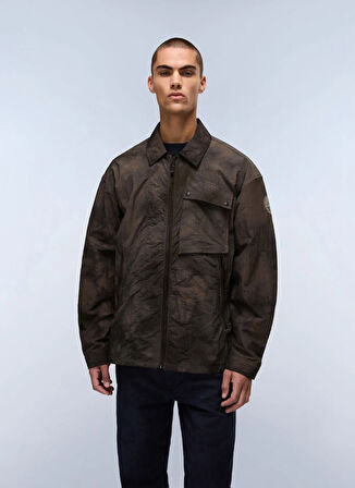 Napapijri NP0A88Y5G0A1-A-VAJOLET Yeşil Düz Erkek Mont