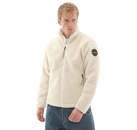 P0A88TCF0T1-R Napapijri T-Fıemme Erkek Ceket Krem