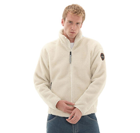 P0A88TCF0T1-R Napapijri T-Fıemme Erkek Ceket Krem