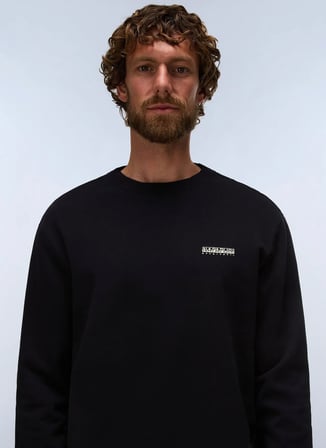 Napapijri B-SMALL BOX C Siyah Erkek Polar Sweatshırt