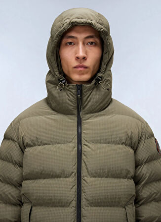 Napapijri NP0A88TGG0A1-A-TEREZ Yeşil Düz Erkek Mont