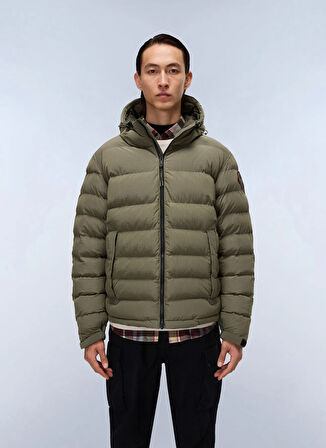 Napapijri NP0A88TGG0A1-A-TEREZ Yeşil Düz Erkek Mont