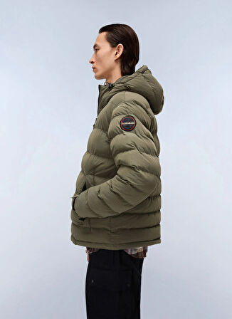 Napapijri NP0A88TGG0A1-A-TEREZ Yeşil Düz Erkek Mont