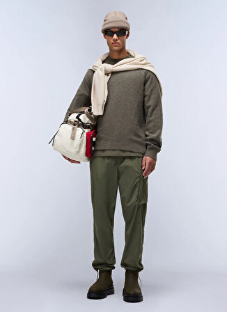 Napapijri NP0A891ZG0A1-M-BIEZ Yeşil Standart Düz Erkek Pantolon