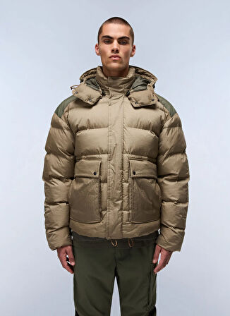 Napapijri NP0A88Z9N1T1-A-GAIL PUF Kahve Düz Erkek Mont