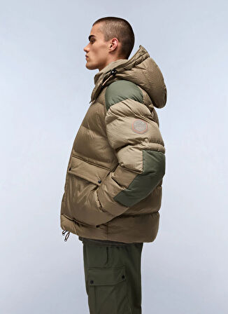 Napapijri NP0A88Z9N1T1-A-GAIL PUF Kahve Düz Erkek Mont