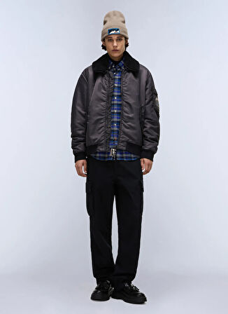 Napapijri NP0A891X9411-A-NEMES Siyah Düz Erkek Mont