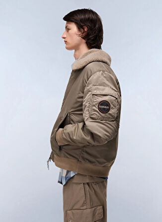 Napapijri NP0A891XN1T1-A-NEMES Kahve Düz Erkek Mont