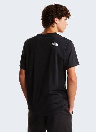 The North Face NF0A8G9CJK31-EVOLUTION BOX HALF DOM Siyah Yuvarlak Yaka Regular Fit Düz Erkek T-Shirt